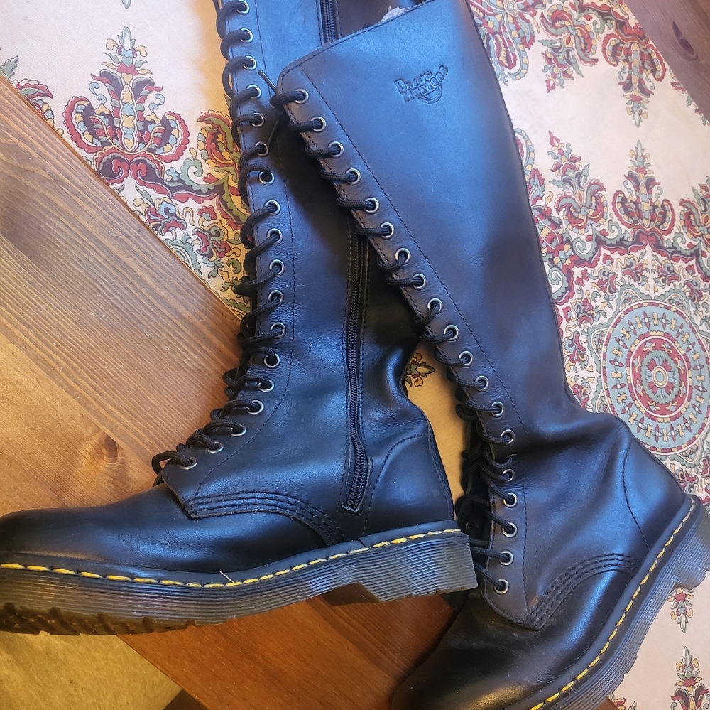 Knee high Dr. Martens